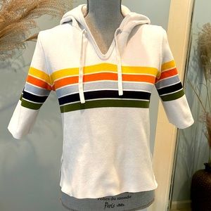 Tory Burch hooded top. Size S. 100% cotton